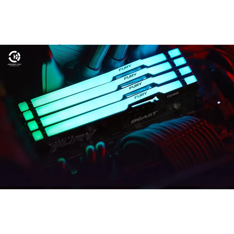 Memória de Desktop Kingston FU - 64Gb Ddr5 6000Mhz Cl30 2X32Gb Desktop avaliação e preço